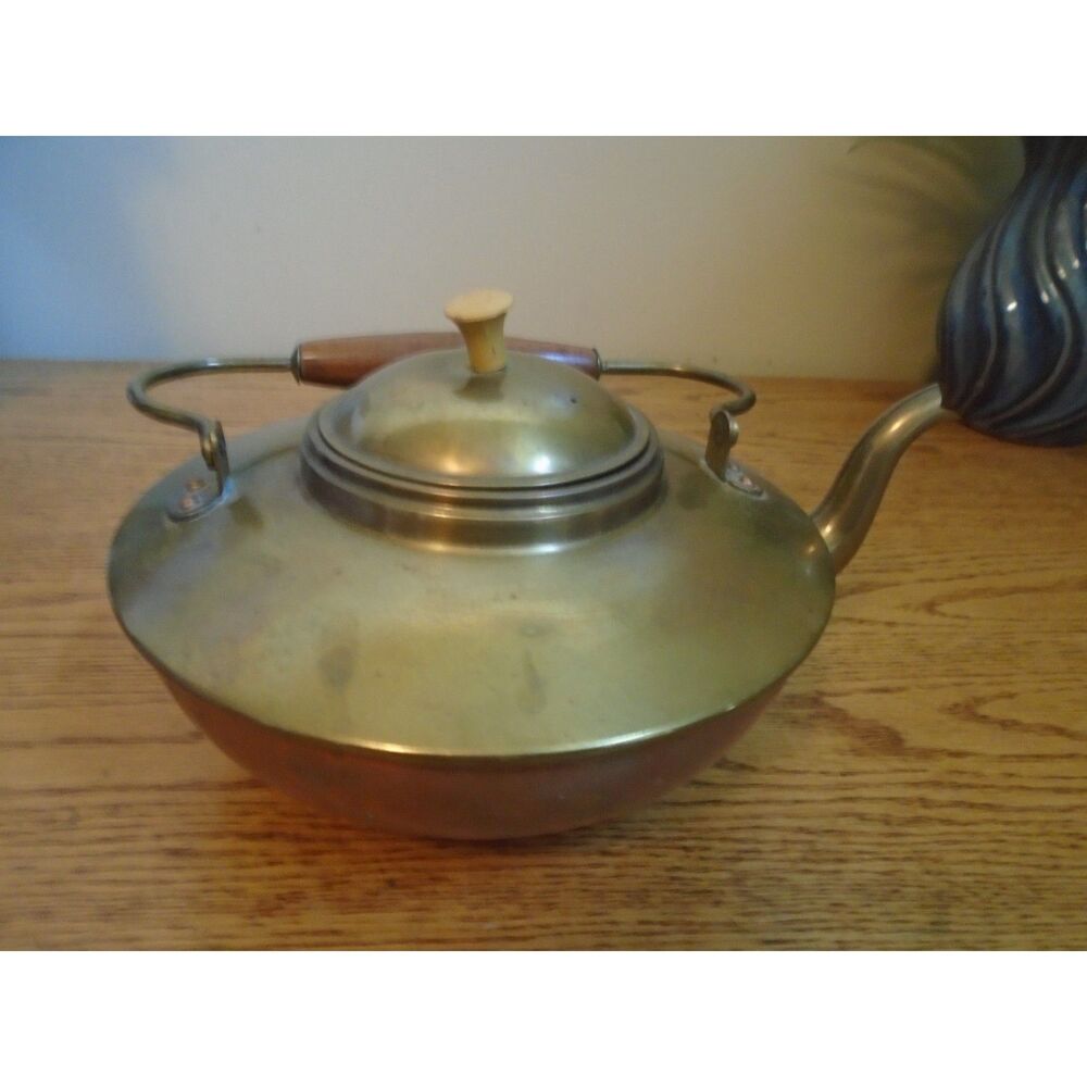 vintage copper looking TEA KETTLE made in Polland